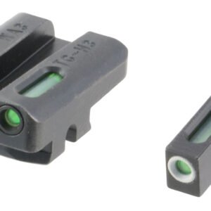 TruGlo TG13WA3A TFX  Black | Green Tritium & Fiber Optic White Outline Front Sight Green Tritium & Fiber Optic Rear Sight