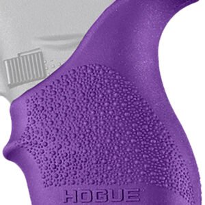 Hogue 18206 HandAll Beavertail Grip Sleeve Textured Purple Rubber for Glock 42, 43