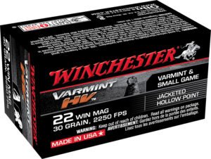 Winchester Ammo S22M2 Varmint HV  22WMR 30gr Jacketed Hollow Point 50 Per Box/40 Case