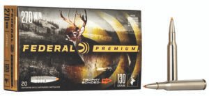 Federal P270TT1 Premium 270Win 130gr Trophy Bonded Tip 20 Per Box/10 Case