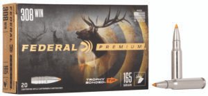 Federal P308TT2 Premium 308Win 165gr Trophy Bonded Tip 20 Per Box/10 Case