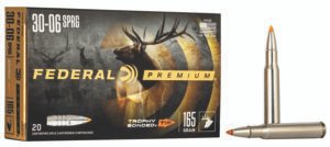 Federal P3006TT2 Premium 30-06Springfield 165gr Trophy Bonded Tip 20 Per Box/10 Case