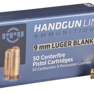 PPU PPB9L Blank Ammo  9mmLuger 50 Per Box/20 Case