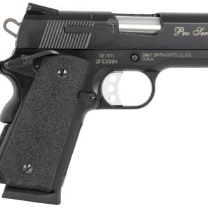 Smith & Wesson 178020 PC 1911 Pro Sub-Compact Frame 45 ACP 7+1, 3" Stainless Steel Barrel, Black Serrated Carbon Steel Slide, Black Aluminum Frame w/Beavertail, Black Stippled Grip