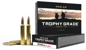 Nosler 60065 Trophy Grade 300RUM 180gr Nosler AccuBond 20 Per Box/10 Case