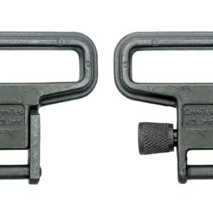 GrovTec US Inc GTSW05 Mil-Force  Swivel Set Rifle 1.25" Black Zinc Phosphate Steel