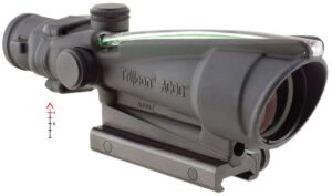 Trijicon 100144 ACOG Black Hardcoat Anodized 3.5x35mm Illuminated Green Chevron .308/7.62 BDC Reticle