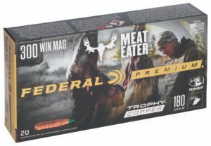 Federal P300WTC1 Premium 300WinMag 180gr Trophy Copper 20 Per Box/10 Case