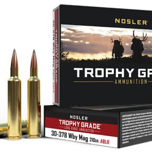 Nosler 60133 Trophy Grade Long-Range 30-378WthbyMag 210gr Nosler Spitzer AccuBond Long Range 20 Per Box/10 Case