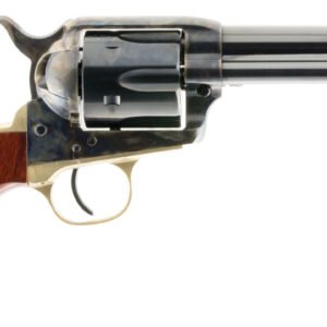 Taylors & Company 550526 Ranch Hand  357 Mag Caliber with 4.75" Blued Finish Barrel, 6rd Capacity Blued Finish Cylinder, Color Case Hardened Finish Steel Frame & Walnut Grip
