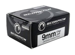 SCORPION 9MM LUGER - 124GR JHP 20RD 10BX/CS