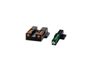 HIVIZ LiteWave H3 sight Orange/Green LitePipe/White front ring fits S&W M&P 9EZ models