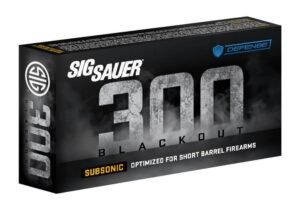 Sig Sauer Subsonic Max Expansion Rifle Ammunition .300 AAC Blackout 194 gr 1000 fps 20/ct