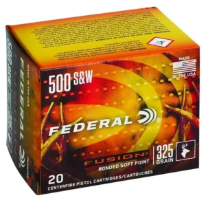 FEDERAL 500 S&W 325GR FUSION 20 RD/BX 10 BX/CS