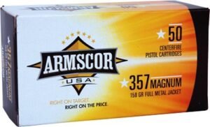 ARMSCOR 357 MAG 158GR FMJ - 50RD 20BX/CS