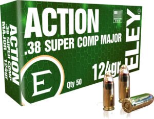 ELEY ACTION 38 SUPER 124GR FMJ - COMPETITION 50RD 20BX/CS