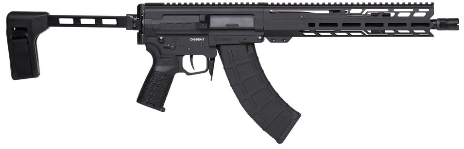 CMMG DISSENT MK47 BRACED 7.62X39 12.5 ARMOR BLK