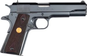 COLT GOVERNMENT 1911 38 SUPER - 5" 9RD ROYAL BLUE ROSEWOOD