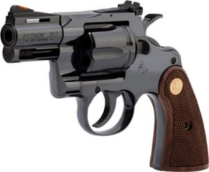 COLT PYTHON 357MAG 2.5" 6RD - BLUED WALNUT GOLD MEDALLION