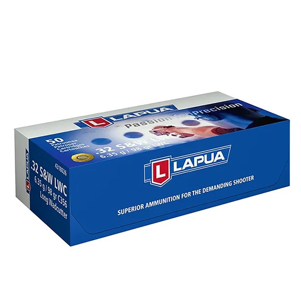 Lapua LWC Pistol Ammo 32 S&W Long 98gr 787 fps 50/ct