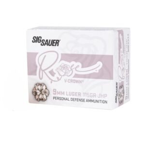 Sig Sauer ROSE Handgun Ammunition 9mm Luger 115gr JHP 1050 fps 20/ct