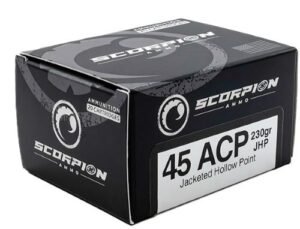 SCORPION 45ACP - 230GR JHP 20RD 10BX/CS